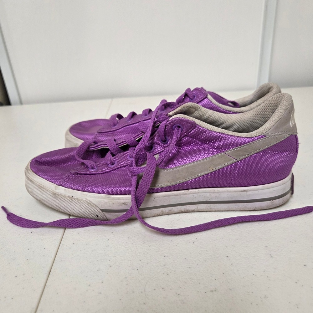 Nike Capri III Low LTR Purple Grey Mesh Sneakers 408182-501 Womens Size 7.5